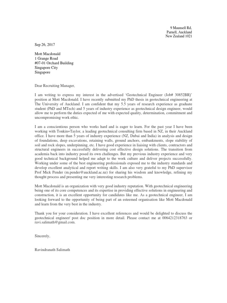 Mcdonald’S Cover Letter Sample – OQBVXO