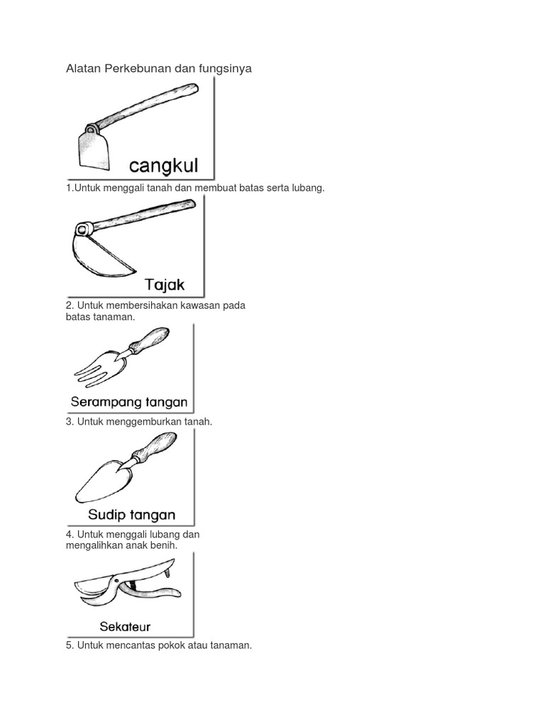 Alatan Berkebun Pdf