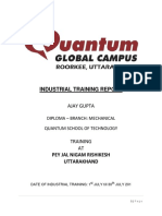 Industrial Training Report Pey Jal Nigam Rishikesh