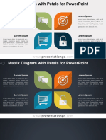 Matrix Diagram With Petals For Powerpoint: Presentationgo