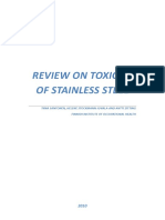 Toxicity Review of Stainless Steel