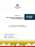 NMI P 107 Calculations For Suitability of Load Cells Fitted To Belt Weighers