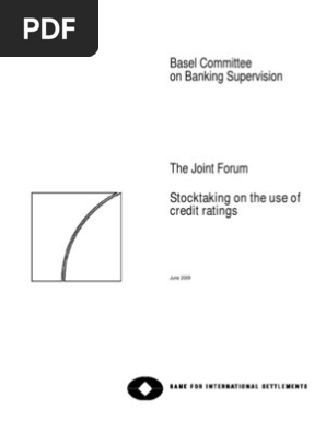 Cra Basel Committee On Banking Supervision Report 6 1 09 Pdf Credit Rating Agency Basel Ii