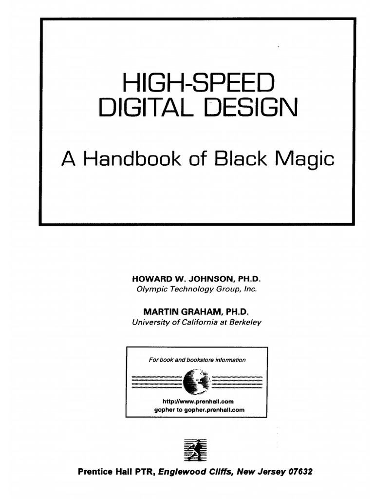 High Speed Digital Design An Introduction To Black Magic by