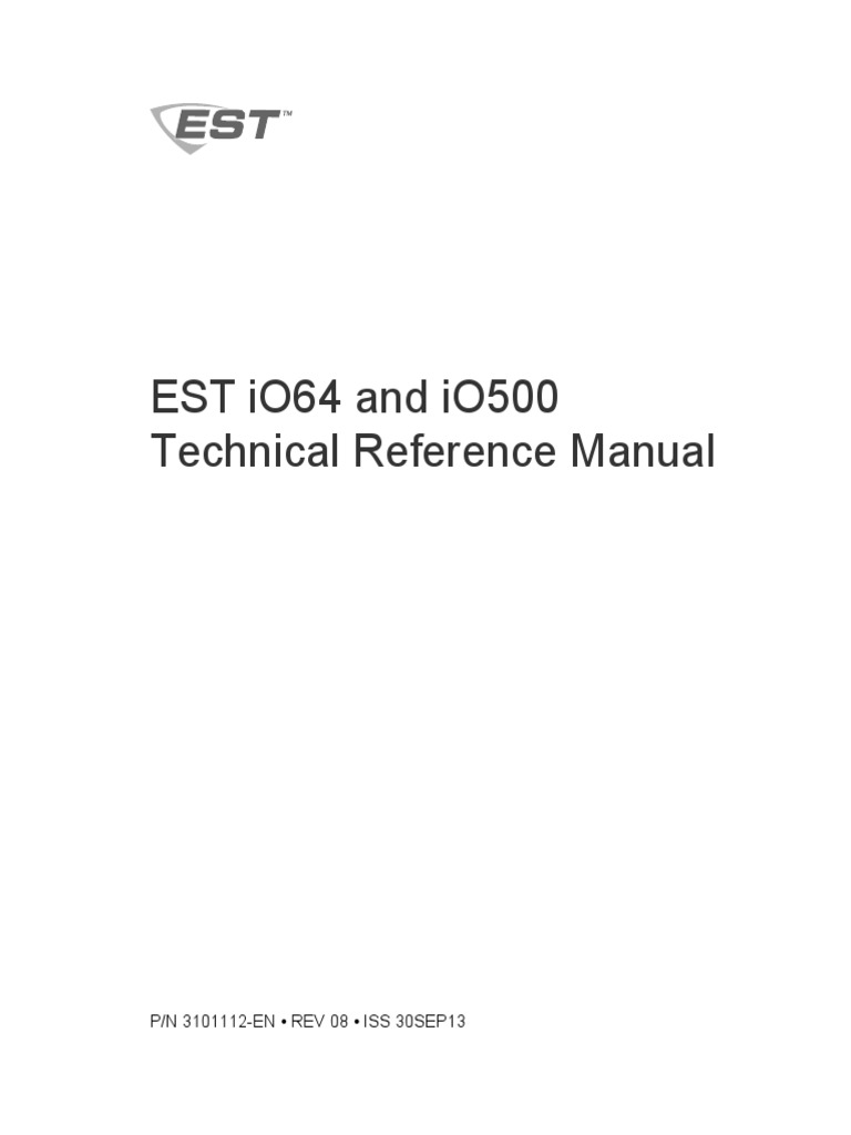 EST IO64 and IO500 PDF Electrical Wiring Amplifier