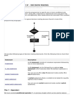 Csharp Decision Making