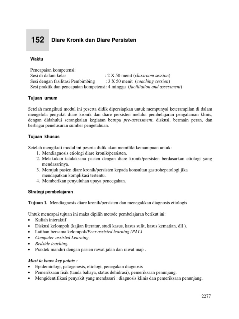 Pelatihan Diare Kronik/Persisten | PDF | Pengembangan Diri | Kesehatan ...