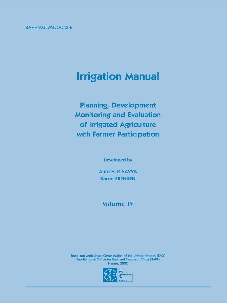 Irrigation Manual.pdf Irrigation Evapotranspiration