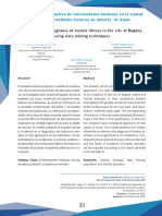 Análisis Del Diagnóstico de Enfermedades Mentales en La Ciudad de Bogotá, Mediante Técnicas de Minería de Datos