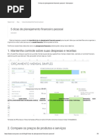 5 Dicas de Planejamento Financeiro Pessoal - Moneyman