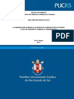 Direito Humano e Comunicação - Trabalho de Conclusão de Curso