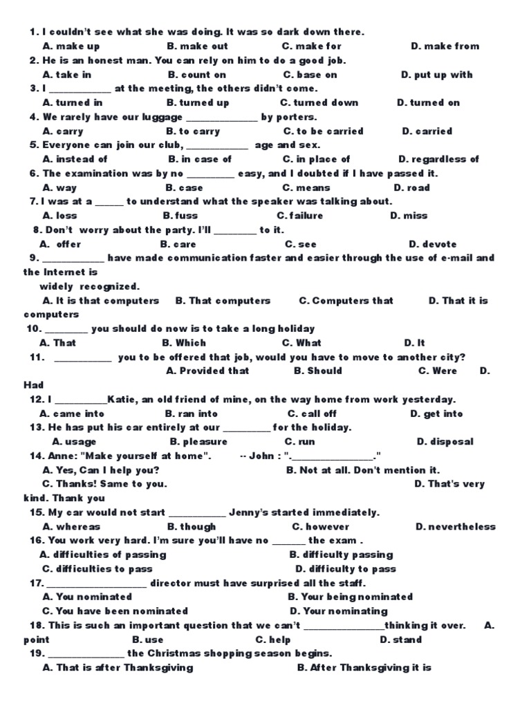 160 Grammar Questions Answer Key Christmas