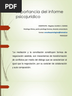 Importancia Del Informe Psicojurídico