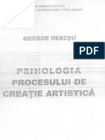 George Neacsu - Psihologia Procesului de Creatie Artistica