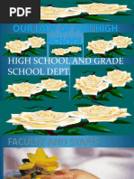 High School and Grade School Dept