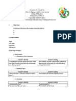 Caloocan City College of Education Lesson Plan