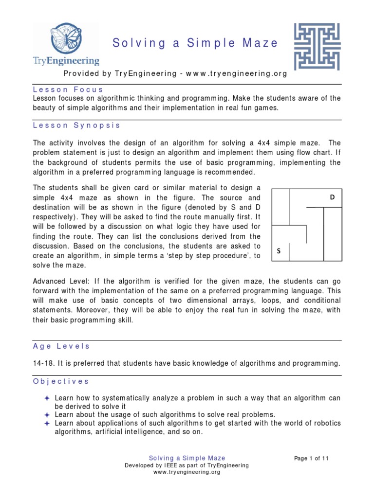 Simple Maze | PDF | Maze | Algorithms