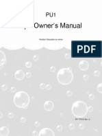 Spa Owner's Manual: Version Française Au Verso
