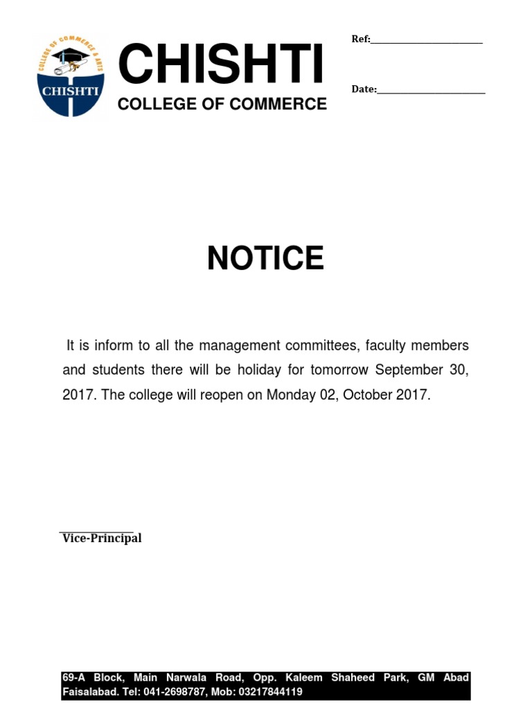 Notice | PDF | Business