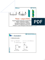 Eurocode 3 - Larguras efetivas de placas e enrijecedores