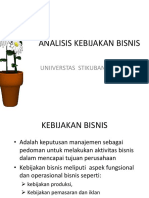 Analisis Kebijakan Bisnis