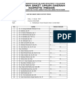 Daftar Hadir Komdik 2017