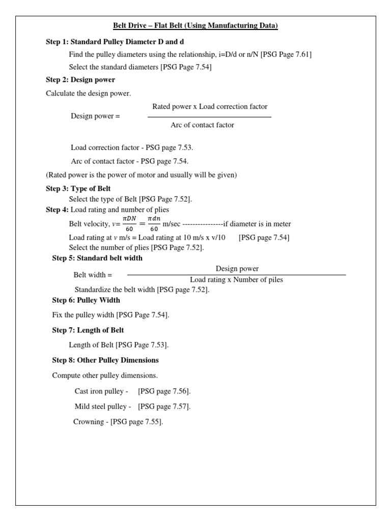 Belt Drive Data Book | PDF | Belt (Mechanical) | Mechanics