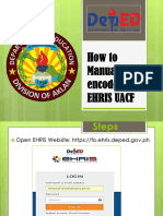 How to Manually Encoding the EHRIS UACF