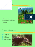 Conservation: AQA A2 Biology Unit 4 Populations and Energy