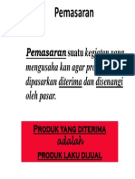 Pengertian Pemasaran