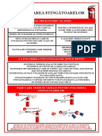 afis utilizarea stingatoarelor