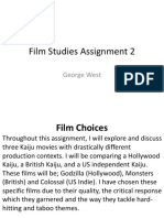 Film Studies Assignment 2: George West