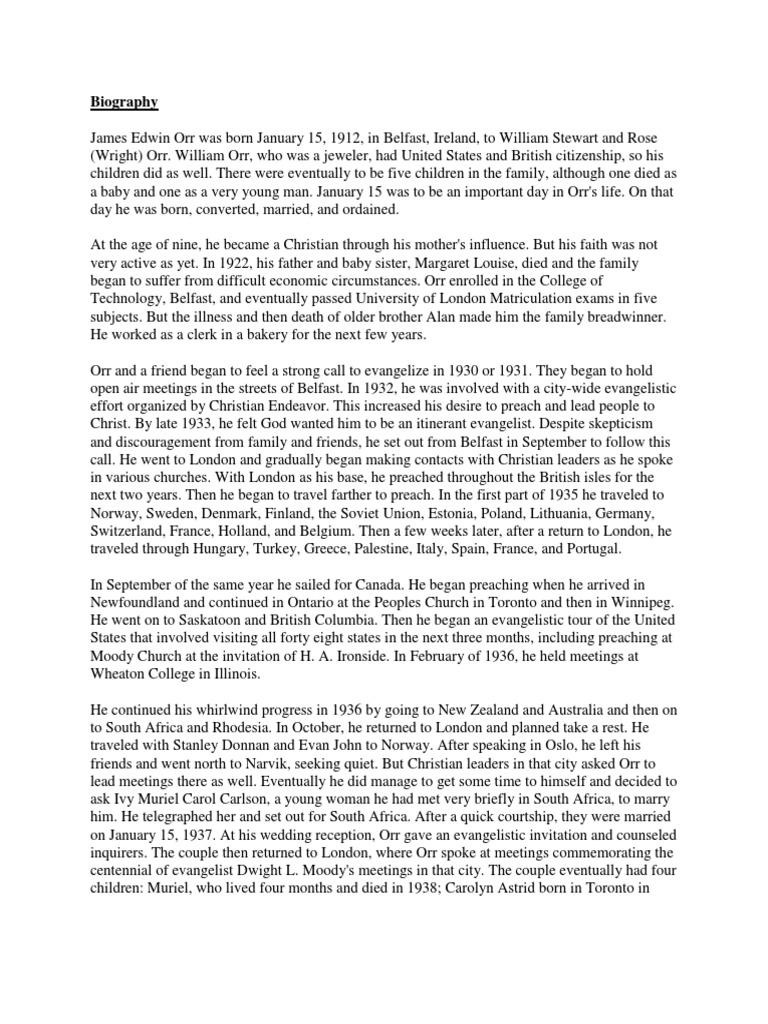 2007.09.04.X Wales Revival - J. Edwin Orr - 93071622592 | PDF ...