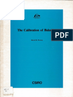 Calibration of Balance - CSIRO