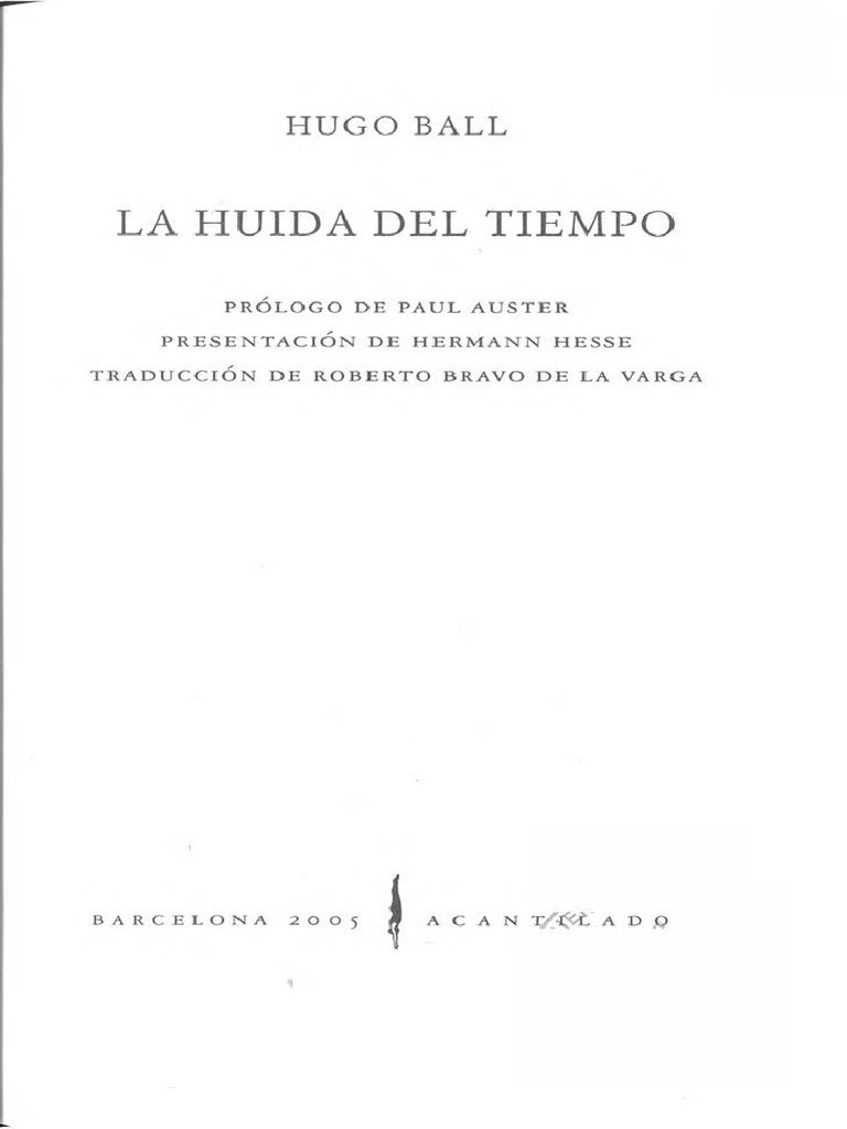 Ball Hugo - La huida del tiempo.pdf  Expressionism 