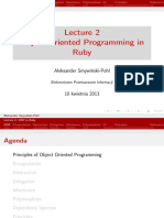 OOP Ruby Encapsulation Abstraction Delegation Inheritance Polymorphism DI Principles Lecture