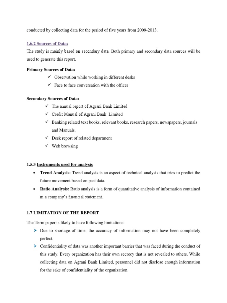 Agrani Bank Data Analysis Report 2009-2013 | PDF | Finance & Money ...