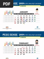 Ipon Challenge Calendar