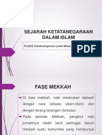 SEJARAH KETATANEGARAAN DALAM ISLAM