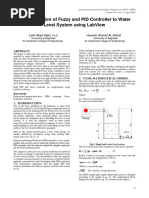 Implementation of Fuzzy and PID Controller To Water Level System Using LabView PDF