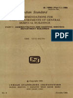 Indian Standard For Hospital Building Part 1 PDF