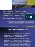 Guidelines For Prevention and Treatment of Opportunistic Infections Among HIV-Infected Children