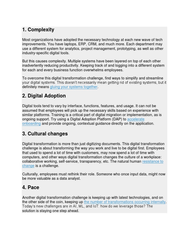 Digital Transformation Challenges | PDF | Internet Of Things | Science ...