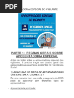 Aposentadoria Especial Do Vigilante