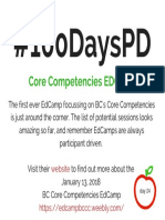 #100dayspd: Core Competencies Edcamp