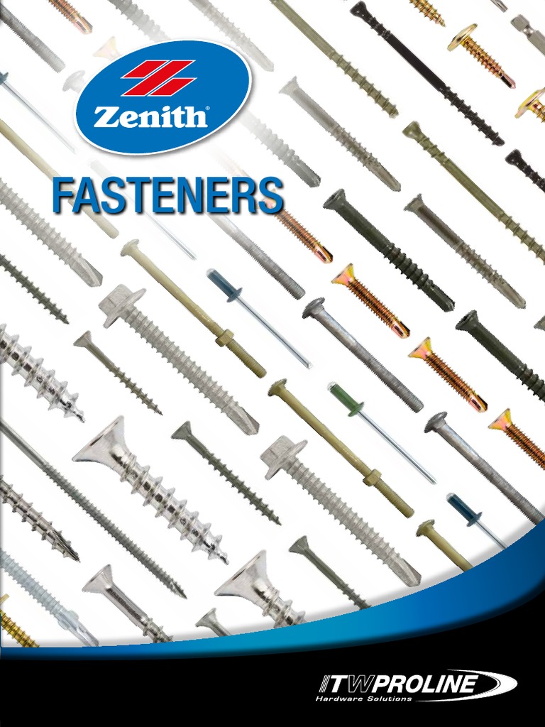 Zenith Fasteners 13 Catalogue PDF Screw Security Interest