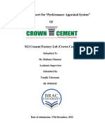 report on performance Appraisal ON  CROWN CEMENT.pdf