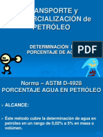 Astm D-4928 Porcentaje de Agua