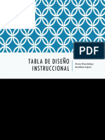 Tabla de Diseño Instruccional