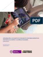 Aproximación A Los Hábitos de Consumo de Contenidos Mediáticos Por Parte de Los Niños y Las Niñas - Final PDF